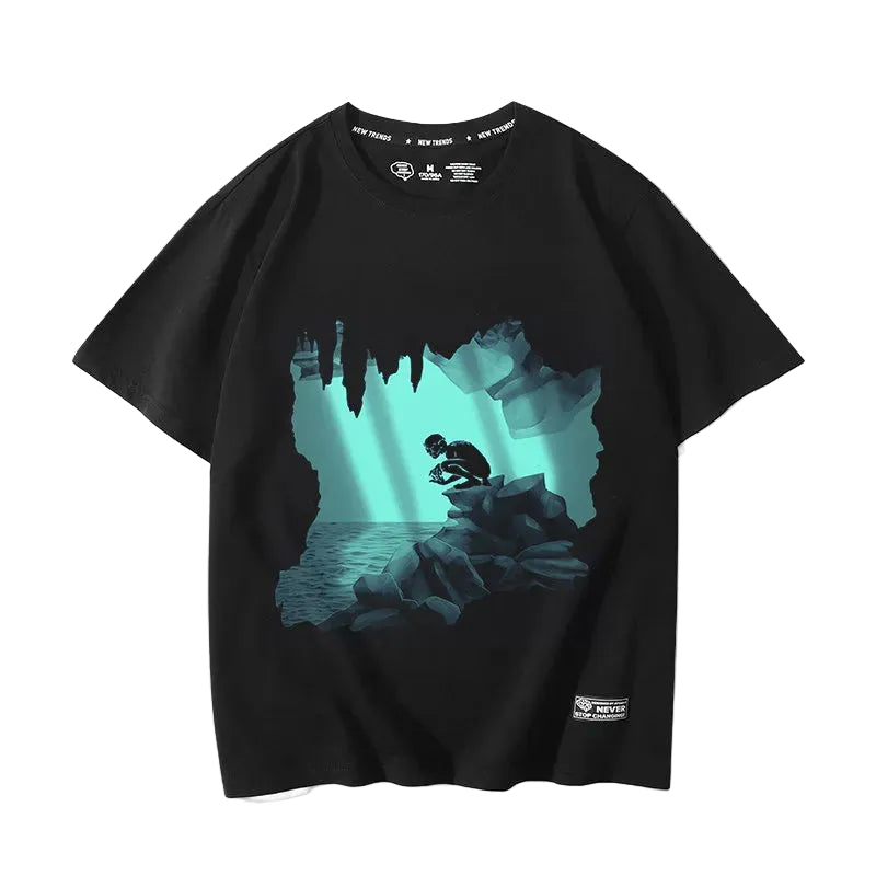 The Lord of the Rings movie The Hobbit Gollum peripheral fake two-piece short-sleeved men's and women's summer T-shirts