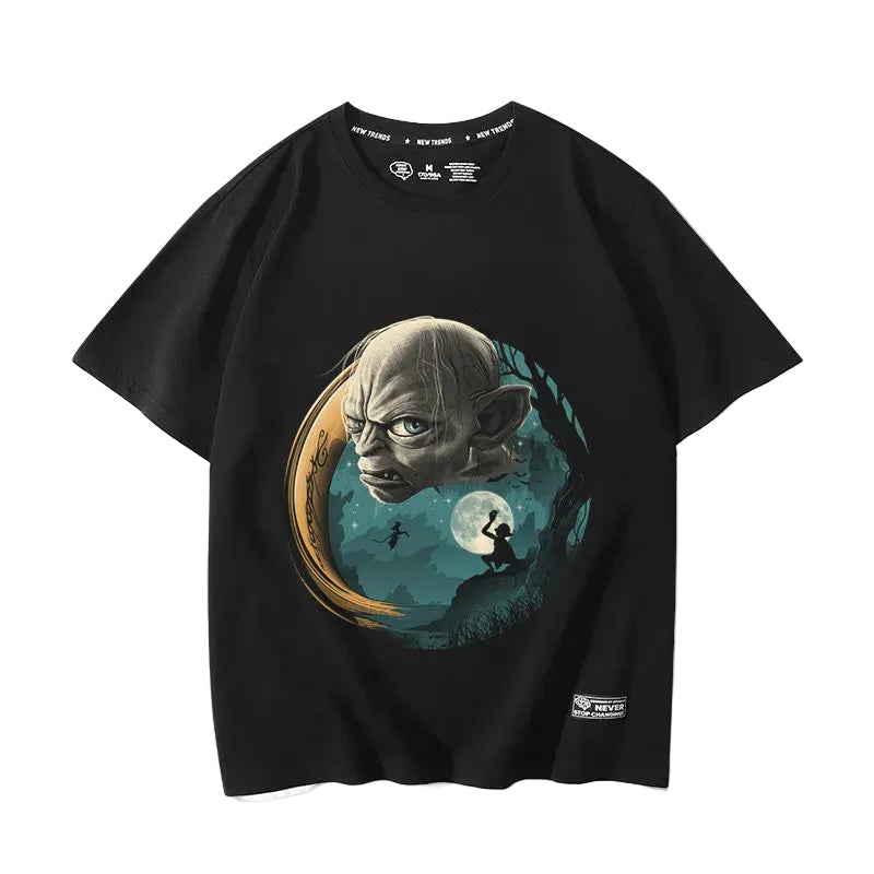 The Lord of the Rings movie The Hobbit Gollum peripheral fake two-piece short-sleeved men's and women's summer T-shirts