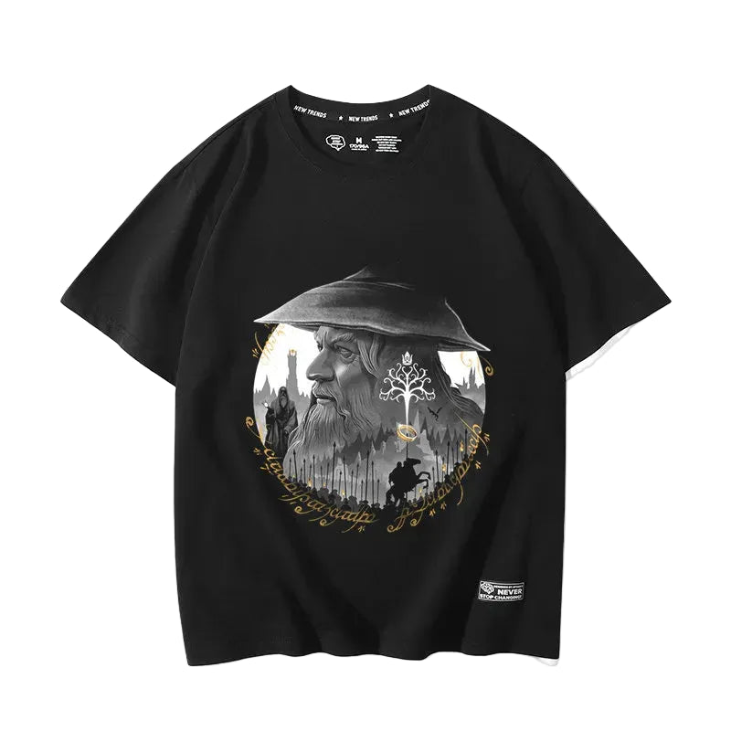The Lord of the Rings movie The Hobbit Gollum peripheral fake two-piece short-sleeved men's and women's summer T-shirts