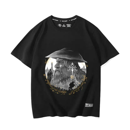 The Lord of the Rings movie The Hobbit Gollum peripheral fake two-piece short-sleeved men's and women's summer T-shirts