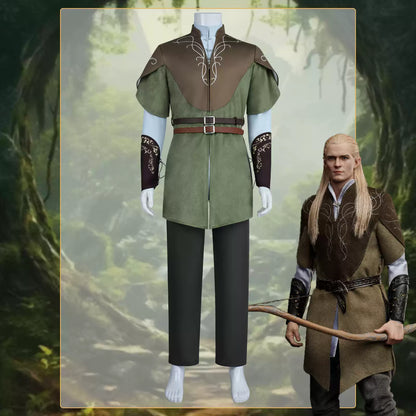 The Lord of the Rings: The Fellowship of the Ring Legolas Cosplay Costume Movie Halloween Set Ready Stock