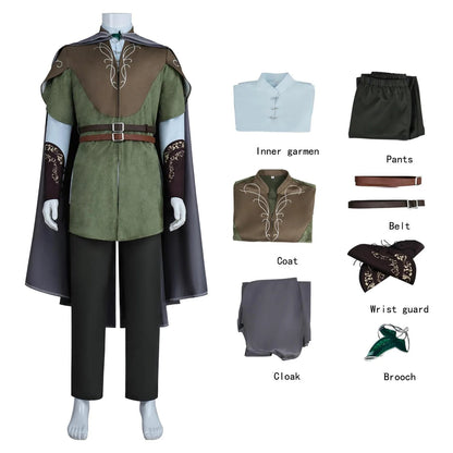 The Lord of the Rings: The Fellowship of the Ring Legolas Cosplay Costume Movie Halloween Set Ready Stock